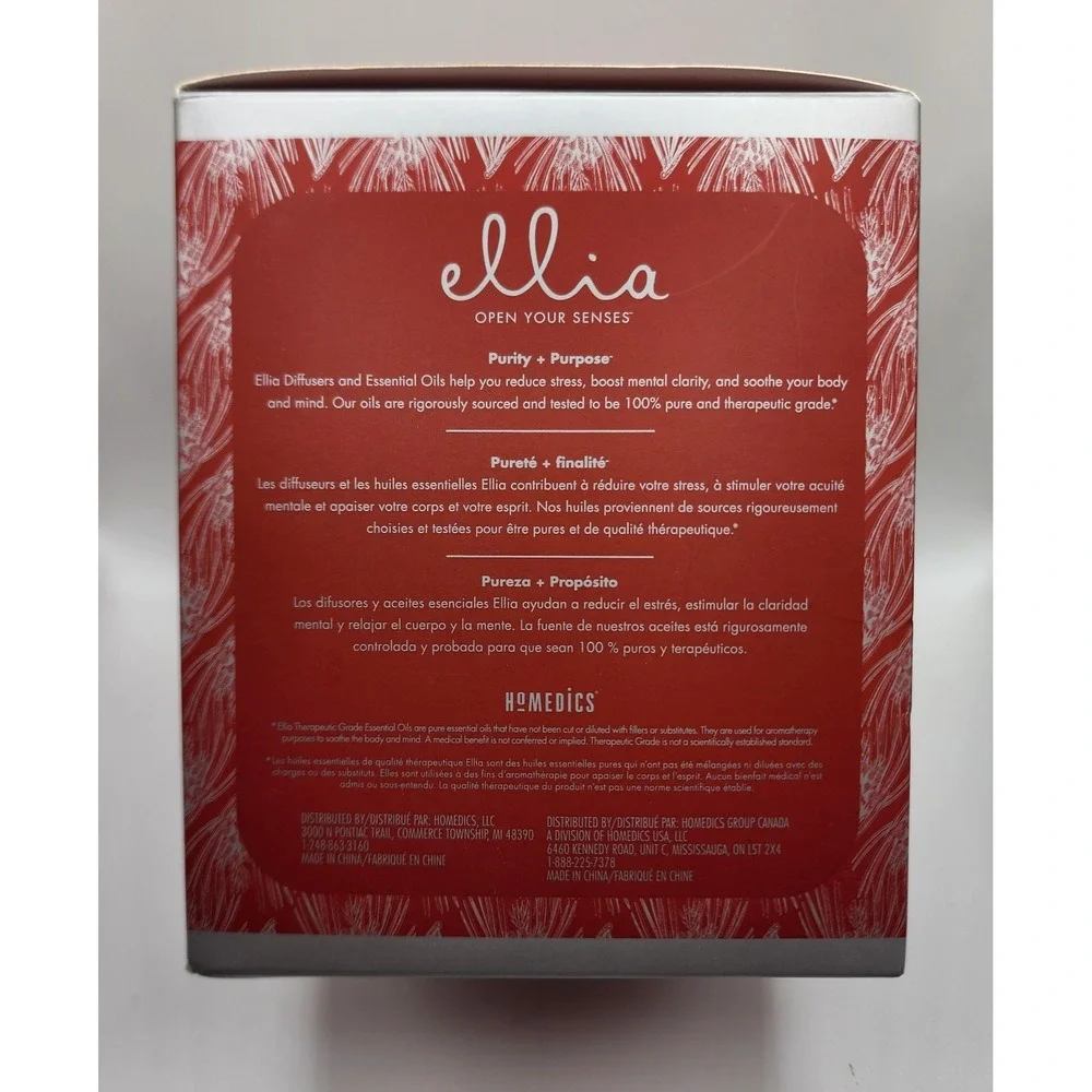 Ellia By Homedics Porcelain Essential Oil Aroma Diffuser Deer Buck With Oil NEW